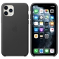 Preview: iPhone 11 Pro Lederhülle Case Black schwarz Apple Original MWYE2ZM/A Kombi online kaufen bestellen