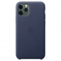 Preview: iPhone 11 Pro Lederhülle Case Mitternachtsblau Apple Original MWYG2ZM/A hinten online kaufen bestellen