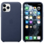 Preview: iPhone 11 Pro Lederhülle Case Mitternachtsblau Apple Original MWYG2ZM/A Kombi online kaufen bestellen