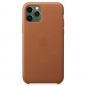 Preview: iPhone 11 Pro Lederhülle Case Sattelbraun Apple Original MWYD2ZM/A hinten online kaufen bestellen