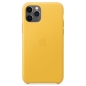 Preview: iPhone 11 Pro Lederhülle Case Sonnengelb Apple Original MWYA2ZM/A hinten online kaufen bestellen