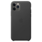 Preview: iPhone 11 Pro Max Lederhülle Case Black schwarz Apple Original MX0E2ZM/A hinten online kaufen bestellen