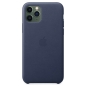 Preview: iPhone 11 Pro Max Lederhülle Case Mitternachtsblau Apple Original MX0G2ZM/A hinten online kaufen bestellen