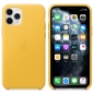 Preview: iPhone 11 Pro Max Lederhülle Case Sonnengelb Apple Original MX0A2ZM/A Kombi online kaufen bestellen