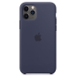 Preview: iPhone 11 Pro Silikonhülle Mitternachtsblau Apple Original MWYJ2ZM/A hinten online kaufen bestellen