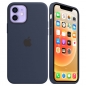 Preview: iPhone 12 mini MagSafe Silikonhülle Navy Blau Apple Original MHKU3ZM/A Kombi Zubehör online kaufen bestellen