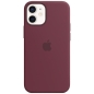 Preview: iPhone 12 mini MagSafe Silikonhülle Plum violett Apple Original MHKQ3ZM/A Kombi Zubehör online kaufen