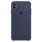 Preview: iPhone XS Max Silikon Case Midnight Blue MRWG2ZM/A hinten online kaufen bestellen