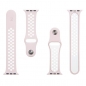 Preview: Apple Watch Sportarmband Double Silicone pink/weiß innen TACTICAL Zubehör online kaufen