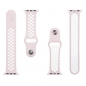 Preview: Apple Watch Sportarmband Double Silicone pink/weiß innen TACTICAL Zubehör online kaufen