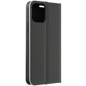 Preview: iPhone 15 Pro Max LUNA Book in Carbon schwarz mit silbernem Rahmen hinten online kaufen bestellen