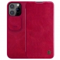 Preview: iPhone 13 Pro Max Leder Buchtasche Nillkin Qin rot Zubehör online kaufen bestellen