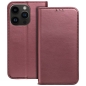 Preview: iPhone 14 Pro Max Handytasche Magneto Book Case burgunder rot vorne und hinten online kaufen bestellen