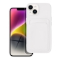 Preview: Silicone Card Case für iPhone 14 Plus in weiß Zubehör online kaufen