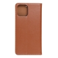 Preview: iPhone 15 Pro Echtleder Klapptasche Forcell SMART PRO braun hinten Zubehör online kaufen
