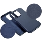 Preview: iPhone Leather MagSafe Case in blue Textur Zubehör online kaufen bestellen