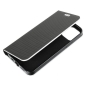 Preview: iPhone 15 Pro Max LUNA Book in Carbon schwarz mit silbernem Rahmen Stand online kaufen bestellen