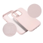 Preview: iPhone 16 Pro Leather MagSafe Case in pink Textur Zubehör online kaufen bestellen