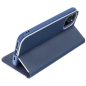 Preview: iPhone 15 Pro Max LUNA Book in Carbon blau mit silbernem Rahmen Stand online kaufen bestellen