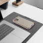 Preview: iPhone 12 Pro Max LUNA Book Case grau liegend hinten Zubehör online bestellen