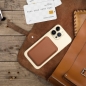 Preview: iPhone MagSafe Leather Card-Wallet Kredit Kartenhalter braun Zubehör online kaufen