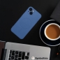 Preview: iPhone 15 Pro Max Silicone Mag Cover MagSafe in blau Details am Tisch Zubehör online kaufen bestellen