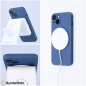 Preview: iPhone 15 Pro Max Silicone Mag Cover in blau mit MagSafe Lader Zubehör online kaufen bestellen