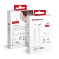 Preview: iPhone Ladekabel USB-C lang mit 100 Zentimeter cm FORCELL F-ENERGY C338 weiß Verpackung