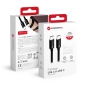 Preview: iPhone Ladekabel USB-C mit 150 Zentimeter cm FORCELL F-ENERGY C338 schwarz Verpackung