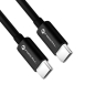 Preview: iPhone Ladekabel USB-C mit 60W FORCELL F-ENERGY C338 schwarz online bestellen