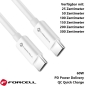 Preview: iPhone Ladekabel USB-C mit 60W FORCELL F-ENERGY C338 weiß online kaufen