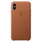 Preview: iPhone X Leder Case Sattelbraun Apple Original MRWP2ZM/A hinten online kaufen bestellen