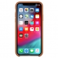 Preview: iPhone X Leder Case Sattelbraun Apple Original MRWP2ZM/A vorne online kaufen bestellen