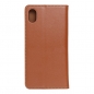Preview: iPhone X XS Echtleder Klapptasche Forcell SMART PRO braun hinten Zubehör online kaufen