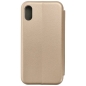 Preview: iPhone X XR XS Max Elegance Book Case gold hinten Zubehör online kaufen bestellen