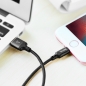 Mobile Preview: Ladekabel Lightning Textilüberzug schwarz 2 Meter hoco X14 iPhone Zubehör online bestellen