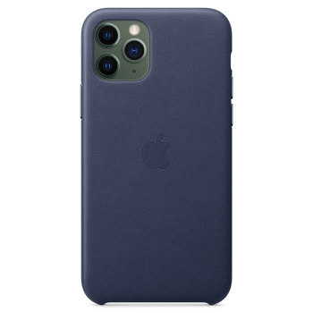 iPhone 11 Pro Lederhülle Case Mitternachtsblau Apple Original MWYG2ZM/A hinten online kaufen bestellen