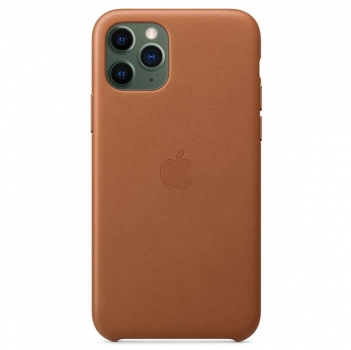 iPhone 11 Pro Lederhülle Case Sattelbraun Apple Original MWYD2ZM/A hinten online kaufen bestellen