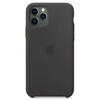 iPhone 11 Pro Silikonhülle Schwarz Apple Original MWYN2ZM/A hinten online kaufen bestellen