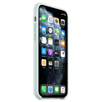 iPhone 11 Pro Silikonhülle Weiß Apple Original MWYL2ZM/A vorne online kaufen bestellen