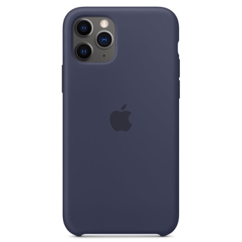 iPhone 11 Pro Silikonhülle Mitternachtsblau Apple Original MWYJ2ZM/A hinten online kaufen bestellen