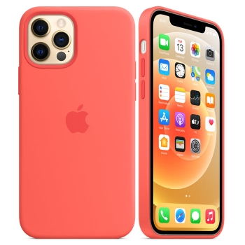 iPhone 12 Pro Silikonhülle MagSafe Pink Apple MHL03ZM/A Blister