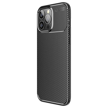 iPhone 13 Pro Max Carbon Style Silikonhülle in schwarz schräg online kaufen bestellen