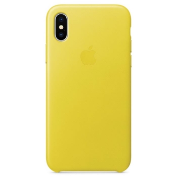 iPhone XS Leder Case Yellow Apple Original MRGJ2ZM/A hinten online kaufen bestellen