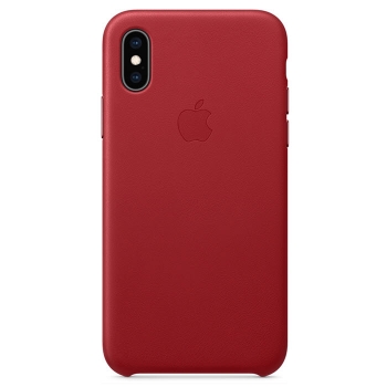 iPhone X Leder Case PRODUCT Red (rot) Apple Original MRWK2ZM/A hinten online kaufen bestellen