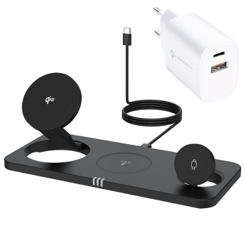 3in1 Ladestation Forcell F-Energy MagNetix mit 35W Ladegerät