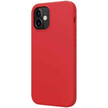 iPhone 12 mini Magnetic Cover MagSafe Nillkin Flex Pure Pro schräg rot online kaufen bestellen