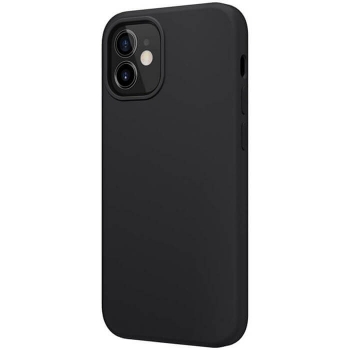 iPhone 12 Magnetic Cover MagSafe Nillkin Flex Pure Pro schwarz schräg online kaufen bestellen