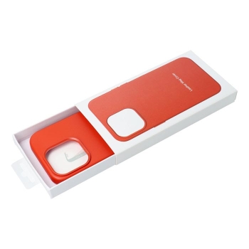 iPhone 15 Pro Max Leather MagSafe Case in rot Box Zubehör online kaufen bestellen