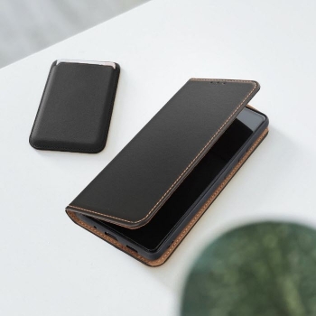 iPhone 11 Pro Max Echtleder Klapptasche Forcell SMART PRO schwarz Muster Zubehör online kaufen bestellen